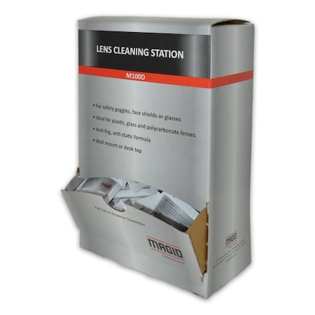 Magid Lens Cleaning Towelettes, 100DP, 100PK M100D